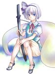  hitodama konpaku_youmu konpaku_youmu_(ghost) mugishima_orie sheath sheathed solo sword touhou weapon 