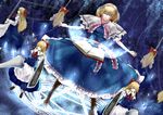  alice_margatroid bad_id bad_pixiv_id blonde_hair blue_eyes book capelet doll dress dutch_angle frown grimoire grimoire_of_alice hairband highres magic_circle nishiuri shanghai_doll solo touhou 