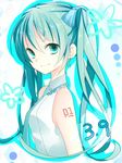 39 bad_id bad_pixiv_id dated green_eyes green_hair hatsune_miku highres long_hair mikupa smile solo sss3 twintails vocaloid 