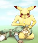  creepy ear_cleaning link manchu mimikaki nintendo pikachu pikaman pokemon super_smash_bros. the_legend_of_zelda what 