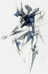  bad_pixiv_id graphite_(medium) highres jehuty kannoaki mecha mixed_media no_humans orbital_frame solo traditional_media zone_of_the_enders 