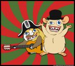  brown_fur clothing fanart fur guitar hat humor instrument invalid_tag isabellaprice male mammal music nightmare_fuel open_mouth rathergood rodent sponge_monkey tan_fur teeth white_fur 