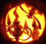  ghost jack_o&#039;_lantern jack_o'_lantern joh-wee lampent litwick nintendo pok&#233;mon pok&eacute;mon pumpkin spirit undead video_games 