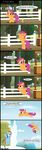  blue_fur cider cloud comic cub cutie_mark dialog duo english_text equine eyes_closed female feral flying friendship_is_magic fruit fur hair horse mammal multi-colored_hair my_little_pony open_mouth orange_fur pegasus pony purple_eyes rainbow_dash_(mlp) rainbow_hair rainbow_tail scootaloo_(mlp) teeth text toxic-mario tree wings young 