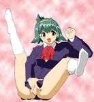  brown_eyes green_hair inko_no_tsubasa masturbation short_hair tenshi_no_shippo 