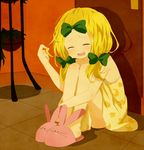  blonde_hair leopold_stotch long_hair male_focus marjorine otoko_no_ko ribbon slippers solo south_park tears x_a_s_k_x 