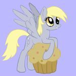  amber_eyes animated arrkhal blonde_hair cutie_mark derpy_hooves_(mlp) equine female feral food friendship_is_magic hair horse humping mammal muffin my_little_pony pegasus pony solo wing_boner wings 