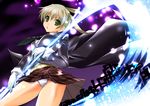  maho_(yakimorokoshi) maka_albarn panties pantyshot plaid plaid_skirt scythe skirt solo soul_eater underwear 