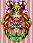  :d absurdres bad_id bad_pixiv_id boots chibi colorful cure_echo eyelashes highres looking_at_viewer multicolored multicolored_eyes ninomae open_mouth precure precure_all_stars_new_stage:_mirai_no_tomodachi rainbow_eyes sakagami_ayumi smile solo twintails white_footwear 