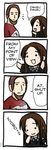  1girl 4koma :3 aj_lee comic daniel_bryan nyoro~n wwe 