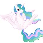  equine fearingfun female feral friendship_is_magic hair horn horse inviting long_hair looking_at_viewer mammal my_little_pony pegasus plain_background princess_celestia_(mlp) purple_eyes pussy seductive smile solo spread_legs spreading white_background wing_boner winged_unicorn wings 