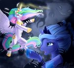  crying equine female friendship_is_magic ghosts horn horse lauren_magpie my_little_pony princess_celestia_(mlp) princess_luna_(mlp) undead winged_unicorn wings 