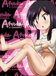  1girl a_channel awa black_hair blush long_hair nishi_yuuko purple_eyes solo 