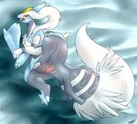  female hybrid kyurem nintendo open_mouth pok&#233;mon pok&eacute;mon pussy shikaro video_games white_kyurem 