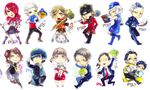  6+boys ;&gt; adachi_tooru amada_ken androgynous aragaki_shinjirou artist_request baseball_cap black_hair blue_eyes blue_hair blush bone boots boxing_gloves broom brown_hair cabbage cabbie_hat cape character_doll chibi coat collared_shirt copyright_name crossdressing dog doujima_nanako dress dual_persona elizabeth_(persona) fighting_stance folder formal hair_ornament hair_over_one_eye hand_in_pocket hand_on_head hand_on_headwear hand_on_hip hat jacket kirijou_mitsuru kneehighs kneeling koromaru kuma_(persona_4) long_hair looking_at_viewer looking_away mochizuki_ryouji multiple_boys multiple_girls necktie no_legwear one_eye_closed open_mouth pants parking_meter persona persona_3 persona_3_portable persona_4 pharos pyro_jack rapier red_hair reverse_trap ribbon sanada_akihiko school_uniform serafuku serious shirogane_naoto shirt shoes short_hair skirt skull_cap smile socks standing straight_hair suit suspenders sweater_vest sweatshirt sword teodor thighhighs turtleneck twintails walking wavy_hair weapon white_hair yellow_eyes zettai_ryouiki 