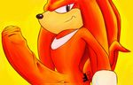  beige_skin black_nose blue_eyes erection fakerface flesh_dreadlocks gay huge_penis knuckles_the_echidna looking_at_viewer male orange_penis orange_skin penis plain_background proud sega serious sex smile smug solo sonic_(series) uncut vein veiny_penis warm_colors white_markings yellow_background 