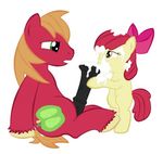  apple_bloom_(mlp) applebloom_(mlp) big_macintosh_(mlp) big_penis brother cub cum cutie_mark equine female feral friendship_is_magic horse horsecock huge_penis incest male mammal my_little_pony oral penis plain_background pony sex sibling sister sitting size_difference straight unknown_artist white_background young 
