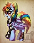  abstract_background arm_warmers blush equine eyewear female feral friendship_is_magic glasses hair hair_band hairband horse leg_covers mammal multi-colored_hair my_little_pony pegasus pony ponytail punk rainbow_dash_(mlp) rainbow_hair scarf solo sunglasses tartii wings 