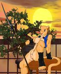  anthrofied bonsai chinese_outfit disney feline female lion looking_at_view mammal nala pussy the_lion_king weapon 