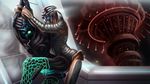  fluffyvivi gay male mandibles mass_effect mirrodin_phyrexia penis turian unknown_artist valus_tallid 