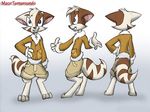  character_reference dreamkeepers feline grin jacket looking_at_viewer mace_(dreamkeepers) male mammal model_sheet smile 