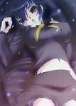  bed blue_eyes blue_hair breasts covered_nipples hips large_breasts legs looking_at_viewer lying navel on_back open_mouth persona persona_4 pursed_lips sakurasawa_yukino school_uniform serafuku shirogane_naoto short_hair skirt solo thighs tight yasogami_school_uniform 