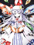  book bow crescent crystal giwa hair_bow hair_ornament long_hair patchouli_knowledge solo touhou 