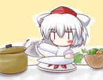  animal_ears hat inubashiri_momiji lowres r_pascal solo sword tokin_hat touhou weapon wolf_ears 