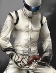  1boy cum gloves hatonasi helmet male_focus mask masturbation penis racing_suit solo steam sweat the_stig top_gear 