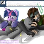  big_boss crossover friendship_is_magic metal_gear_solid my_little_pony twilight_sparkle 