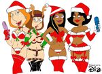  christmas crossover dis donna_tubbs family_guy lois_griffin meg_griffin roberta_tubbs tagme the_cleveland_show 