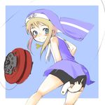  bad_id bad_pixiv_id bike_shorts blonde_hair blush bridget_(guilty_gear) guilty_gear lowres male_focus otoko_no_ko oza_watto smile solo yo-yo 