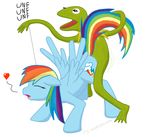  crossover friendship_is_magic kermit_the_frog muppets my_little_pony rainbow_dash 