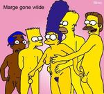  bart_simpson homer_simpson marge_simpson milhouse_van_houten ned_flanders outhouse sino the_simpsons 