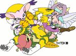  digimon fairymon gatomon lillymon renamon tdk 