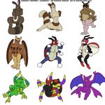  ariados crobat furret hoothoot ignatius_husky ledian ledyba noctowl pokemon sentret spinarak 