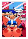  bat big_breasts breasts cloudz comic dreamcastzx1 english_text fangs female hedgehog huge_breasts male mammal onomatopoeia rouge_the_bat smile sonic_(series) sonic_the_hedgehog sound_effects teeth text tongue 