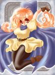  alena_(dq4) artist_request belt boots cape dragon_quest dragon_quest_iv gloves pantyhose red_eyes red_hair skirt solo yellow_skirt 