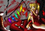  bad_anatomy blonde_hair flandre_scarlet hat highres ribbon solo sufiida_(angelicdevil) touhou wings 