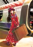  highres kobayashi_yuji long_hair nagko suitcase train train_station 