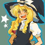  bad_id bad_pixiv_id blonde_hair hat katayudetamago kirisame_marisa lowres solo touhou witch_hat 