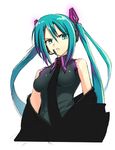  bad_id bad_pixiv_id blue_eyes blue_hair gin_(ginshari) green_eyes green_hair hatsune_miku long_hair panties skirt solo striped striped_panties twintails underwear vocaloid 