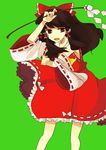  azuki bad_id bad_pixiv_id gohei hakurei_reimu long_hair ribbon solo touhou 