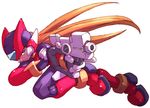  gun male_focus nakayama_tooru official_art rockman rockman_zero solo weapon zero_(rockman) 