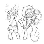  boxing boxing_gloves drooling duo equine evil_grin female feral friendship_is_magic grin hair horse mammal mickeymonster monochrome my_little_pony pegasus pony saliva smile wings 