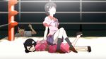  animated animated_gif araragi_karen araragi_koyomi araragi_tsukihi bakemonogatari bdsm bondage lowres monogatari_(series) nisemonogatari shouting sitting sitting_on_person tied_up wrestling 
