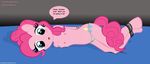  anthro anthrofied blue_eyes bound breasts cutie_mark equine female friendship_is_magic fur hair horse lesbian long_hair mammal my_little_pony open_mouth panties pink_fur pink_hair pinkie_pie_(mlp) pony solo stated_homosexuality underwear 