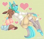  &hearts; breasts canine cervine collar deer duo female fluffy_tail hooves mammal seamen yellow_eyes 