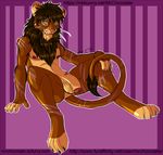  anthro balls eyewear feline flaccid lion male mammal mrchocolate nude penis pinup scar sketch solo uncut 