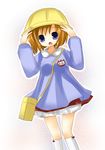  bangs hat higurashi_no_naku_koro_ni ryuuguu_rena socks solo yuzuki_(yuduame) 